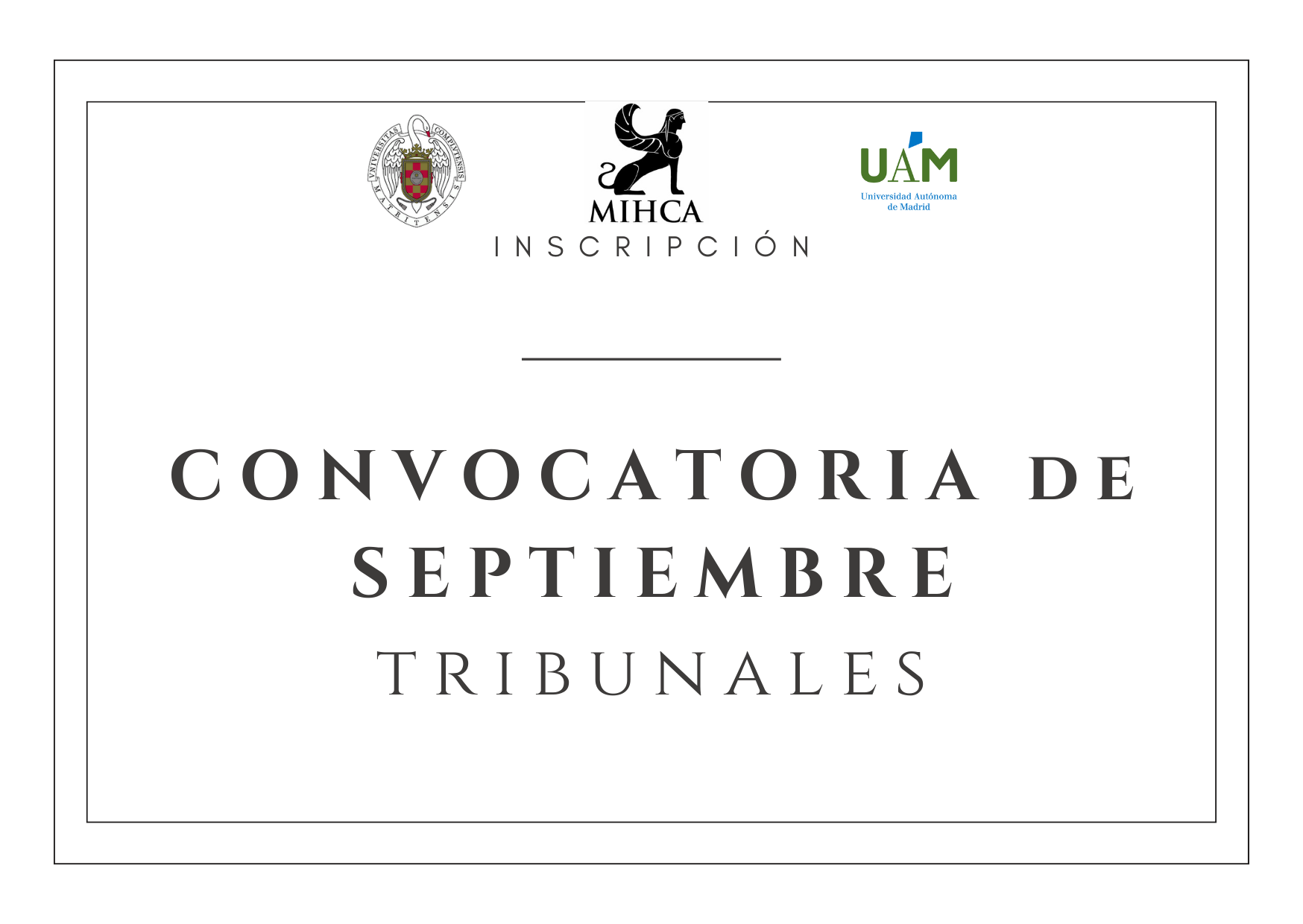 Consulta los tribunales de TFM (convocatoria de Septiembre)